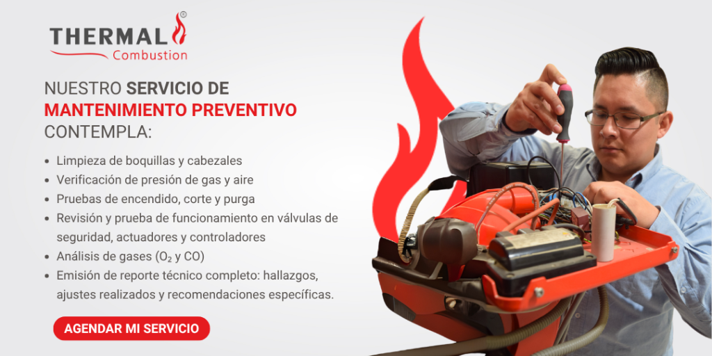 Mantenimiento preventivo en sistemas de combustión